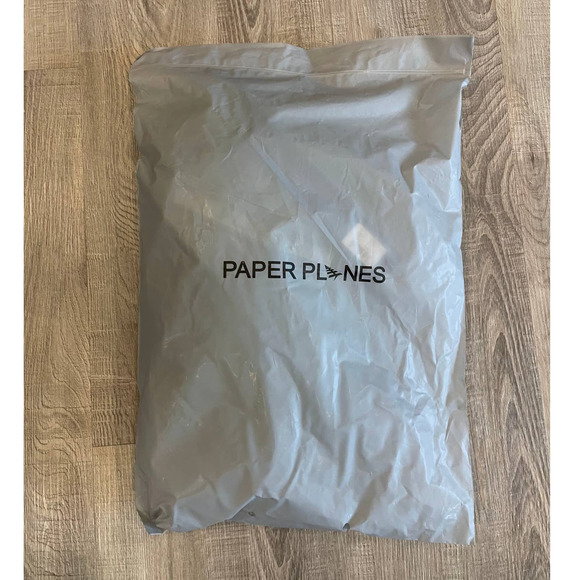 Paper Planes Men's Bronze Green French Terry Logo Jacquard Sweatpants - Large - Picture 5 of 11